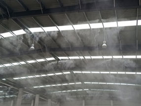 安庆市路建商品混凝土公司喷雾降尘案例