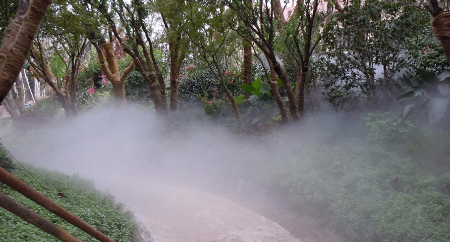 喷雾造景: 喷雾造景: