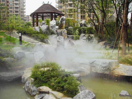 安装喷雾造景系统|打造高颜值小区